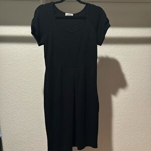 Calvin Klein black Midi dress